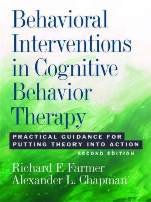 cover image of Behavioral Interventions in Cognitive Behavior Therapy
